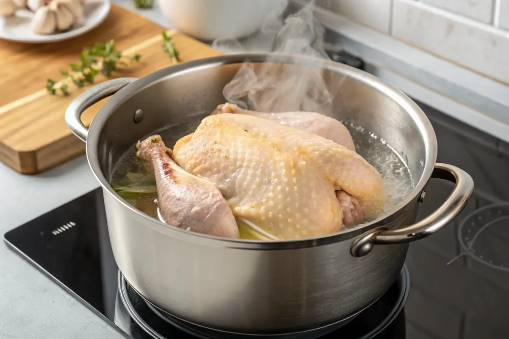 Boil Frozen Chicken