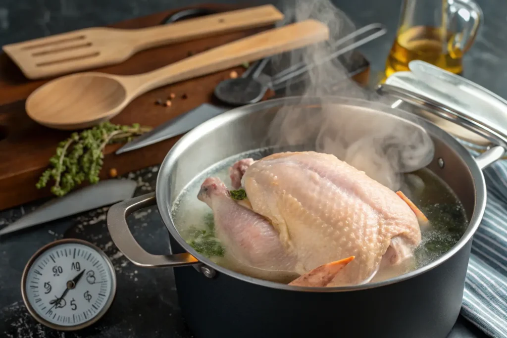 Boil Frozen Chicken