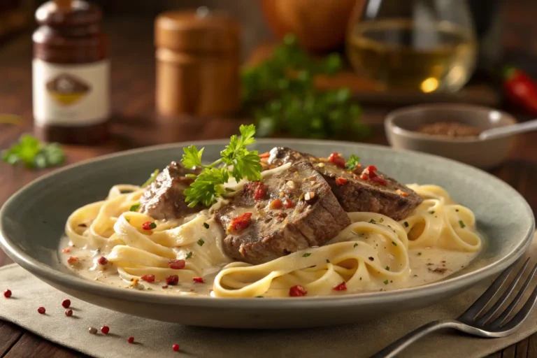 Cajun Cream Steak Alfredo