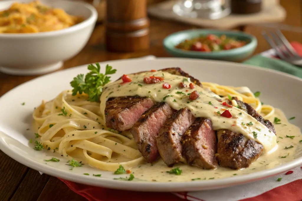 Cajun Cream Steak Alfredo