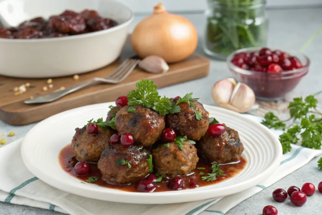 Cranberry Meatballs