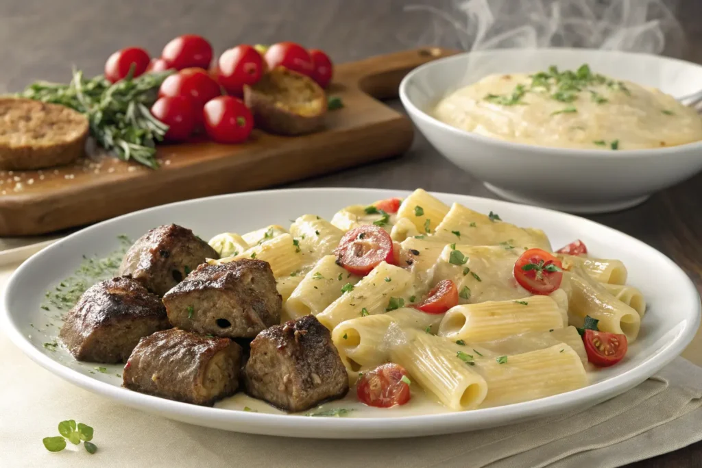 Steak Bites with Creamy