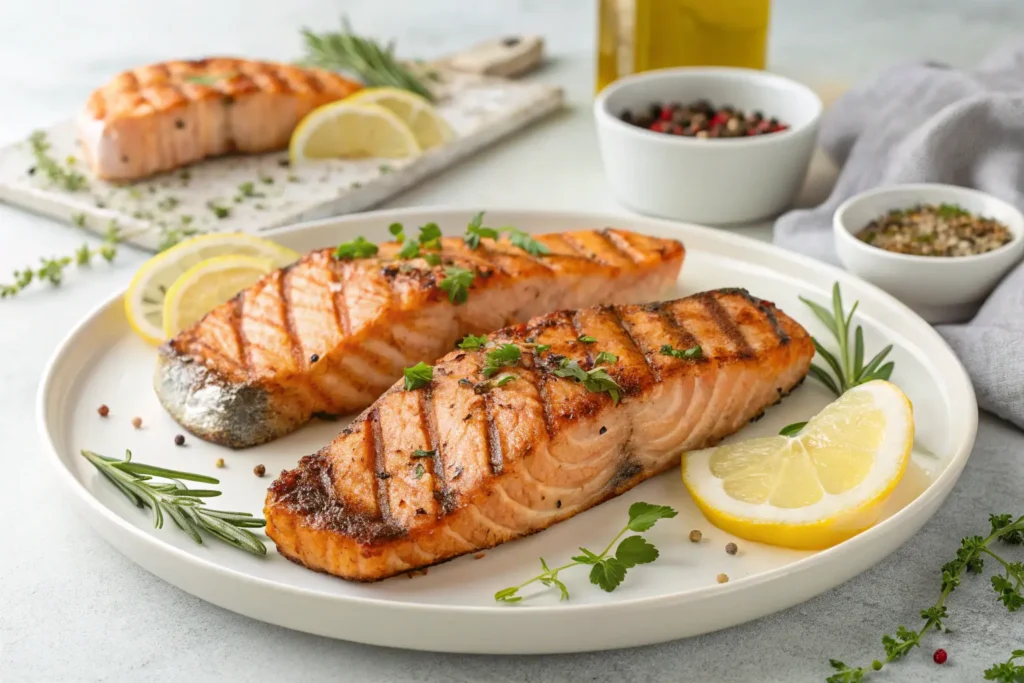 Grilled Salmon Steaks