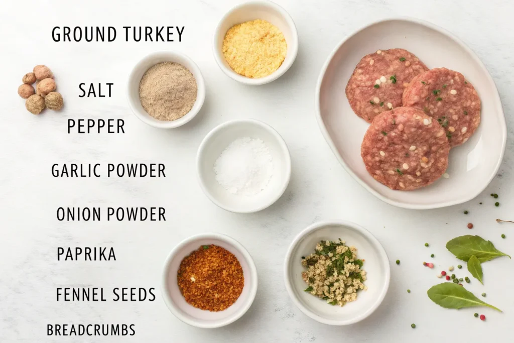 Turkey Sausage Patties