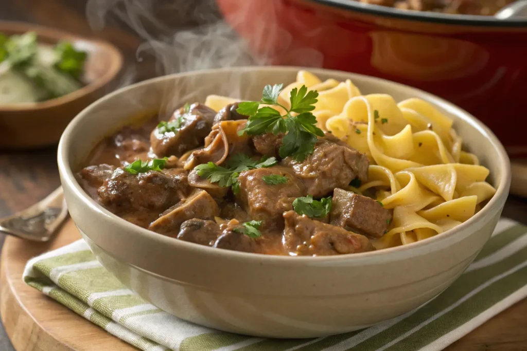Pot Beef Stroganoff