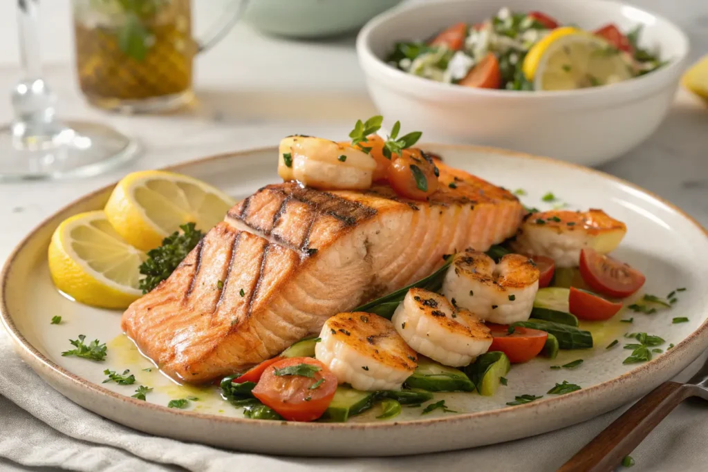 Salmon and Shrimp