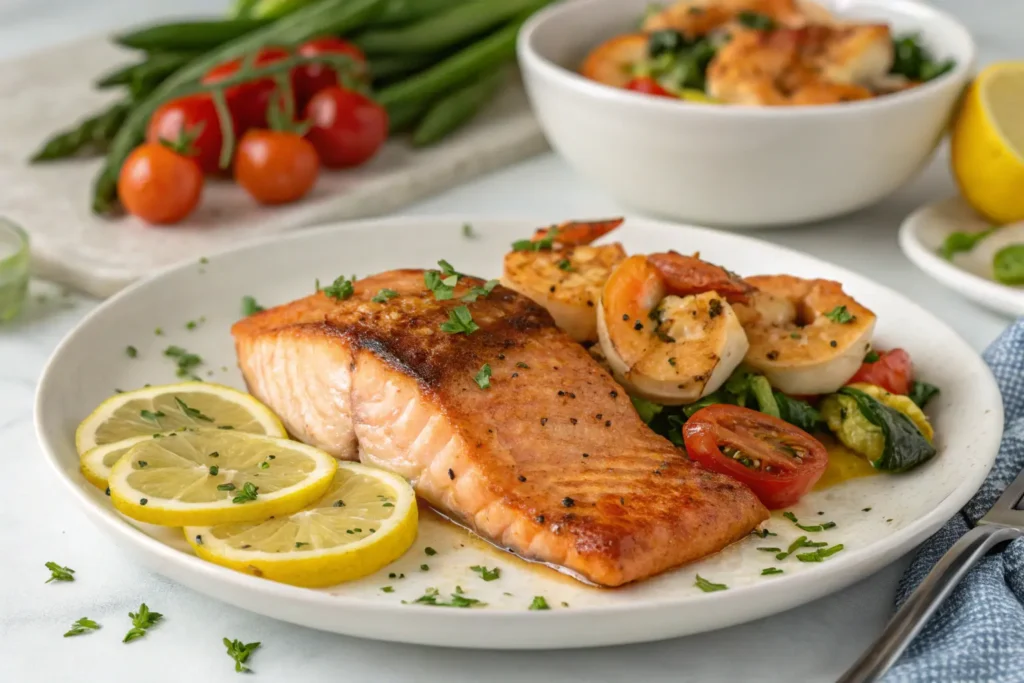 Salmon and Shrimp