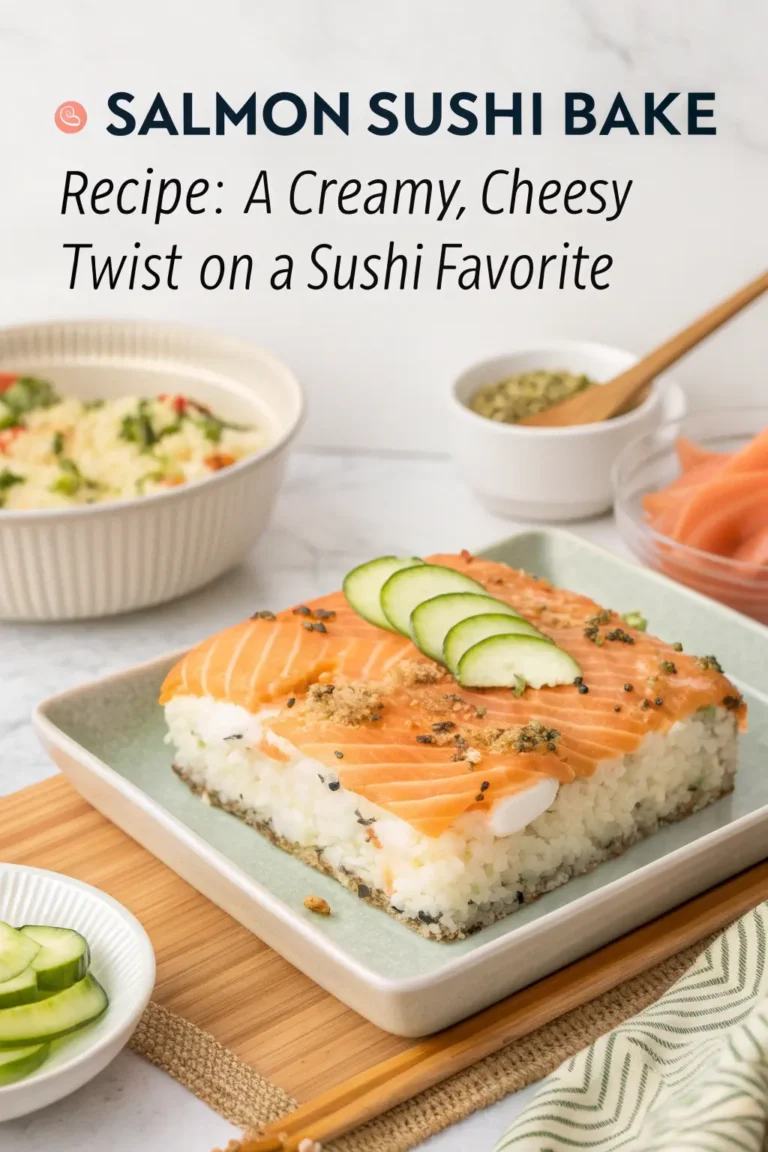 Salmon Sushi Bake