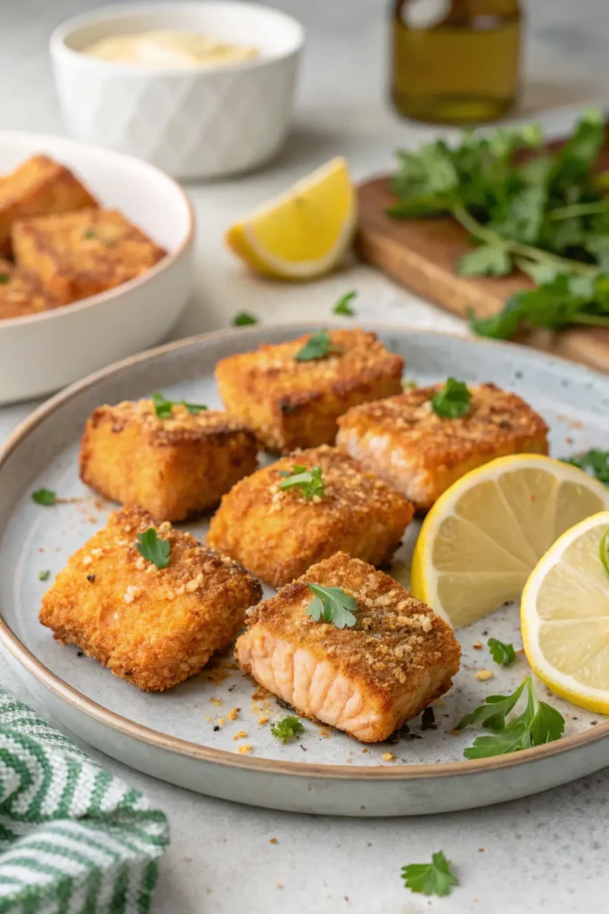 Air Fryer Salmon Bites