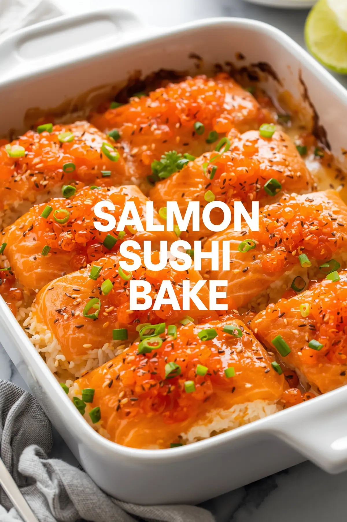 Salmon Sushi Bake