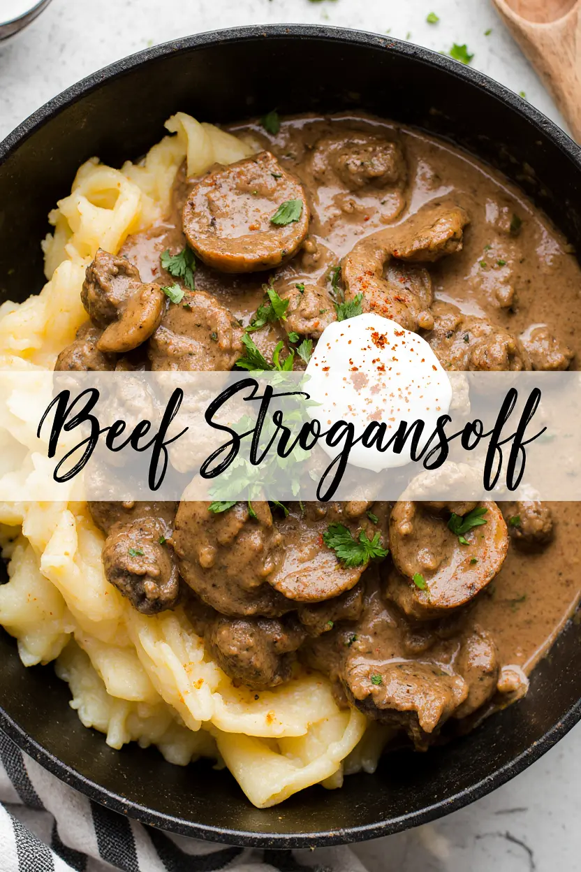 Pot Beef Stroganoff