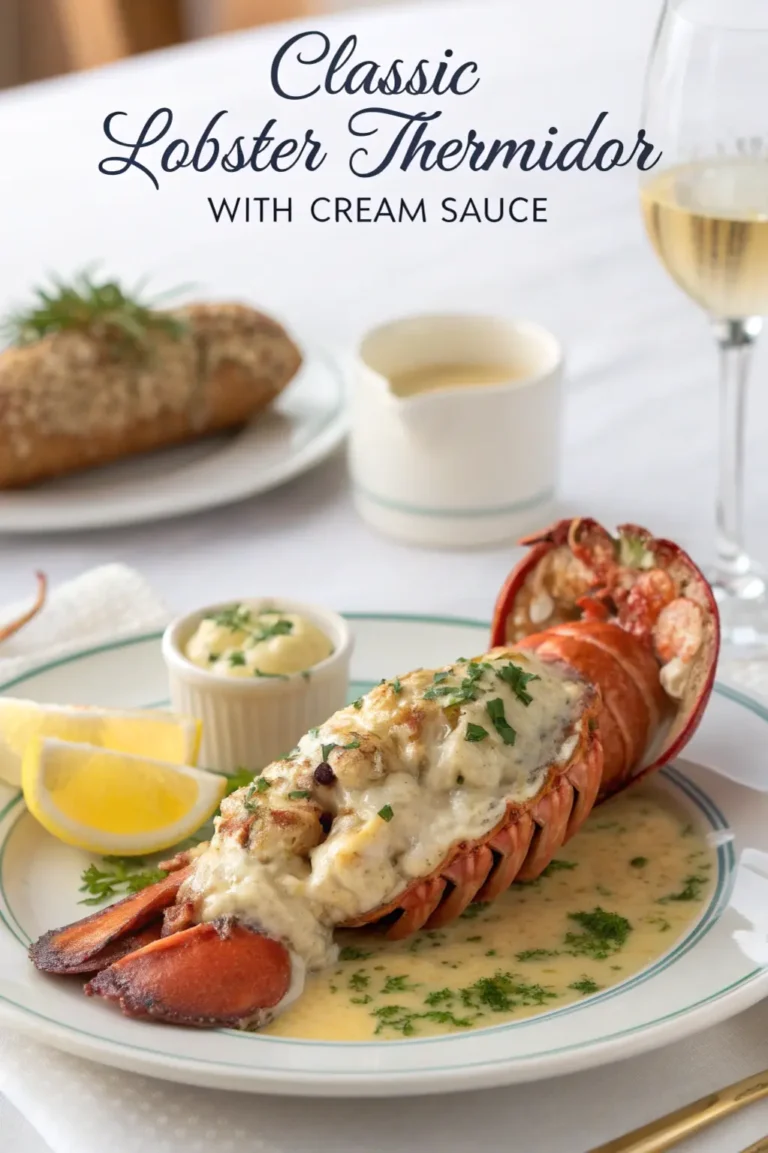 Lobster Thermidor with Cream Sauce