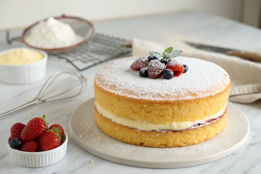 Fluffy Vanilla Sponge