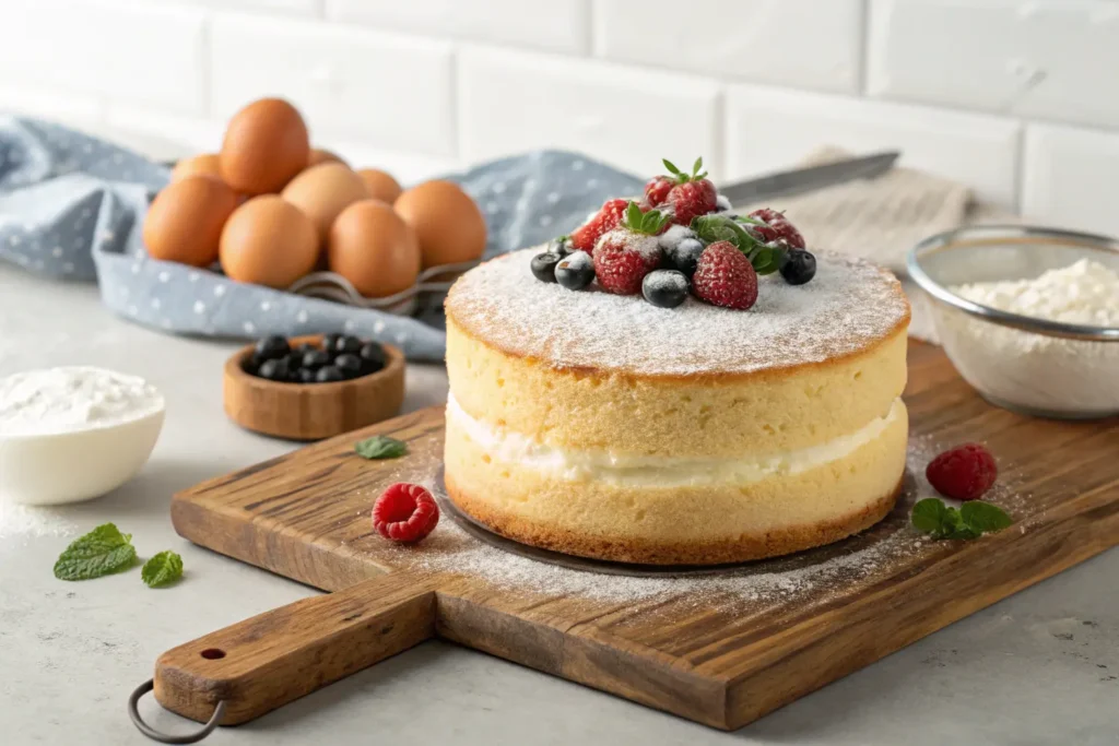 Fluffy Vanilla Sponge