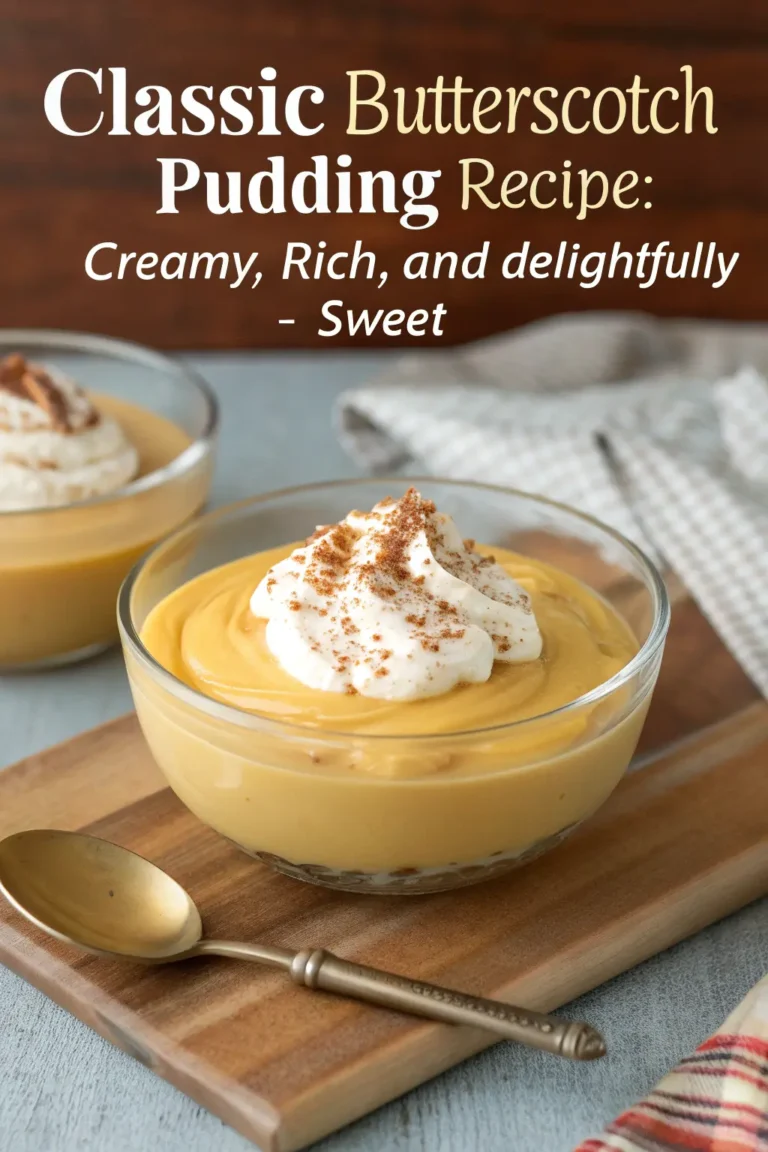 Butterscotch Pudding