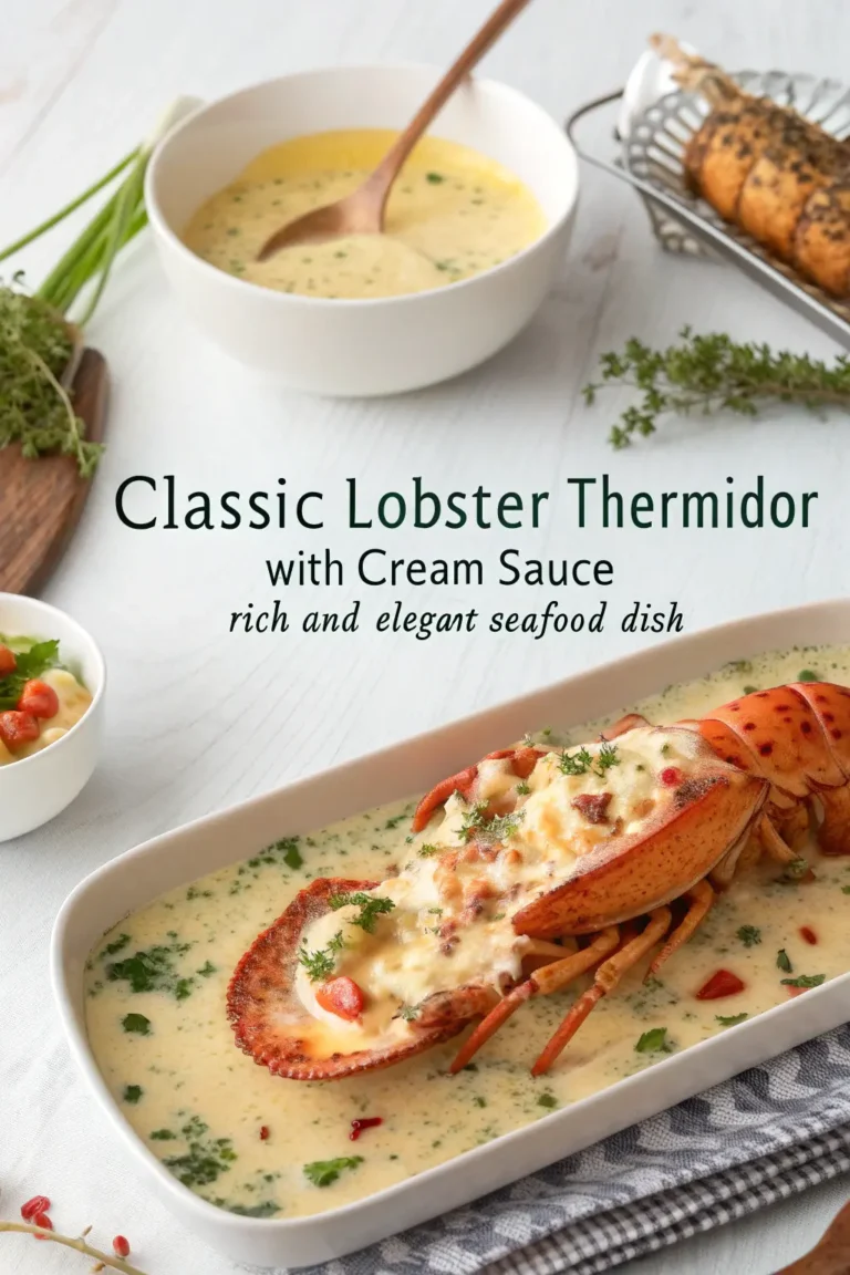 Lobster Thermidor with Cream Sauce