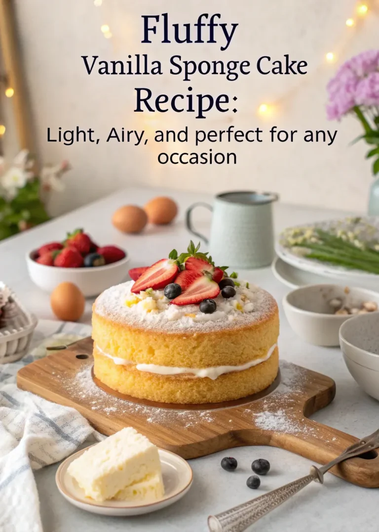 Fluffy Vanilla Sponge