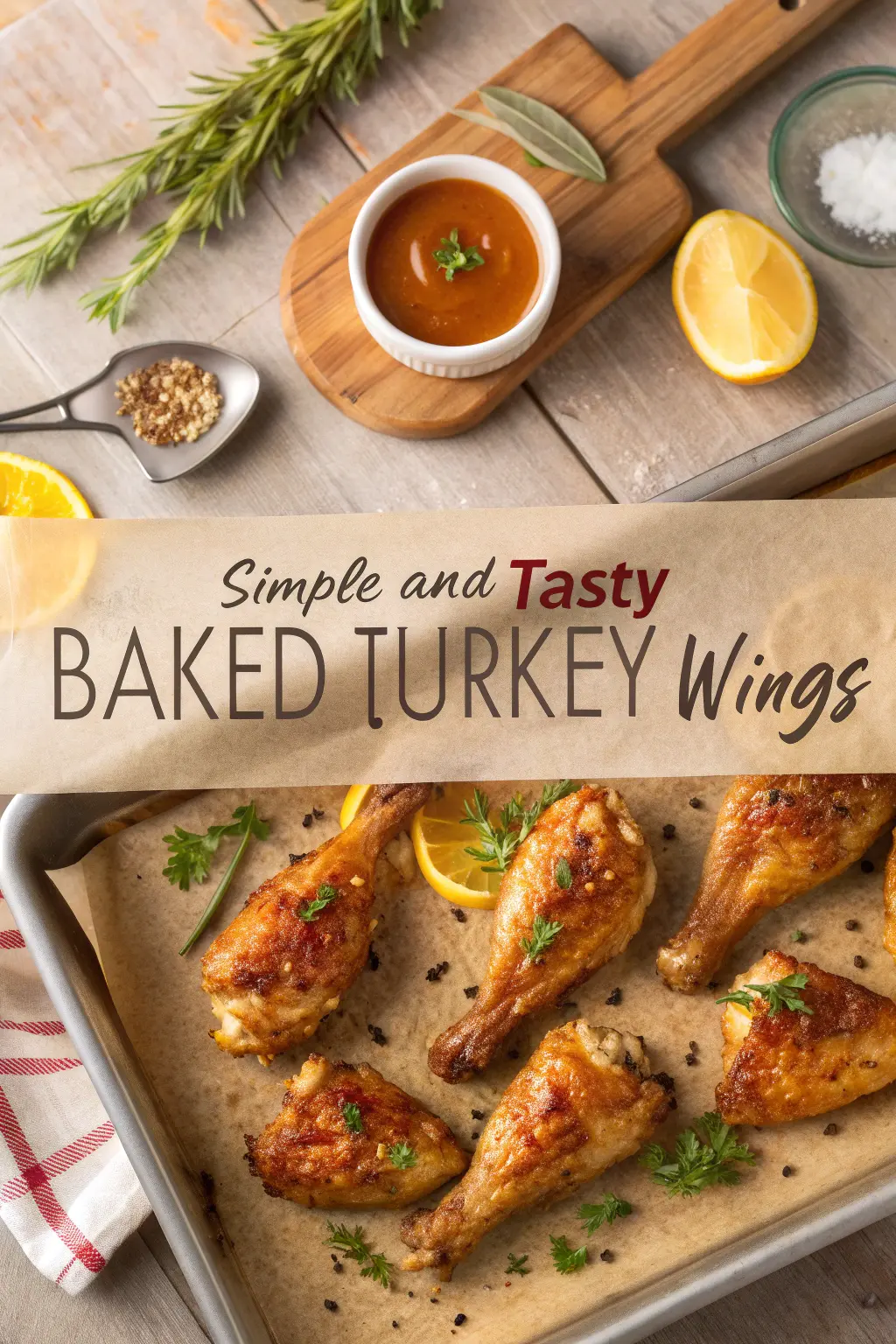 Baked Turkey Wings