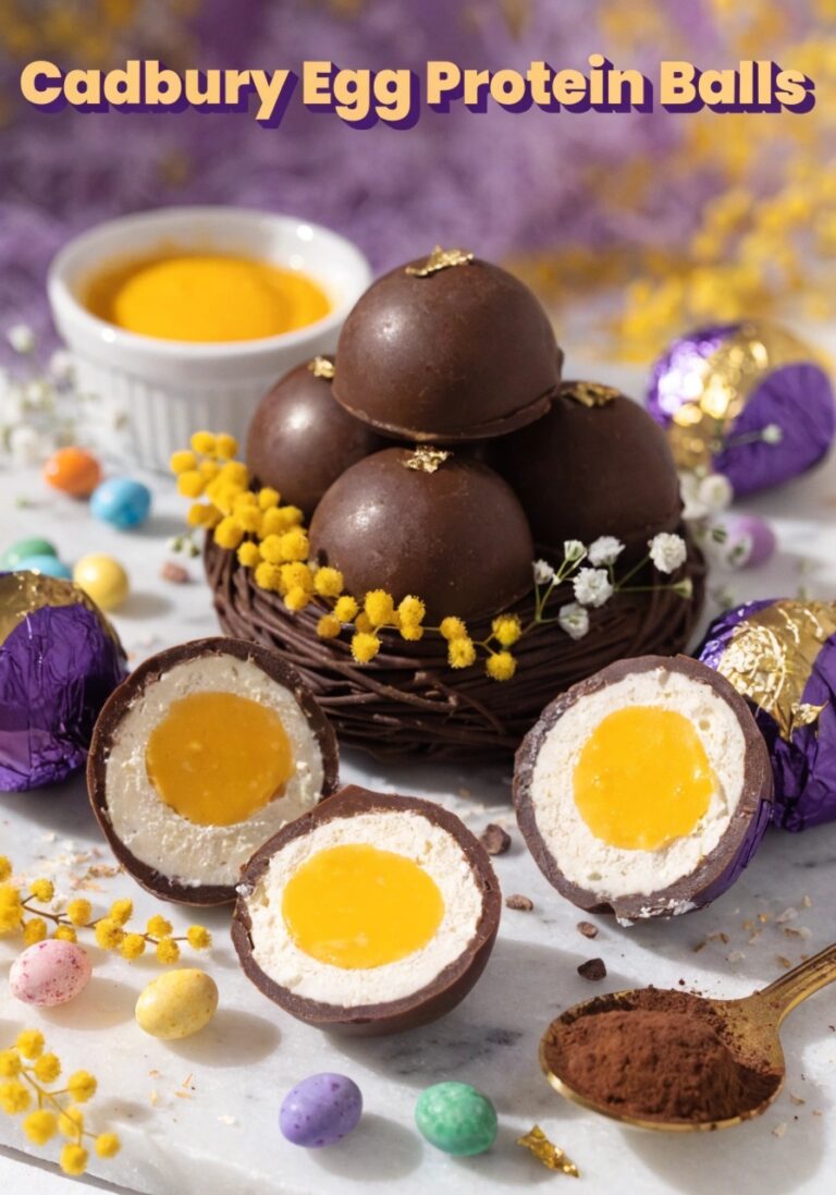 Cadbury Egg Protein Balls