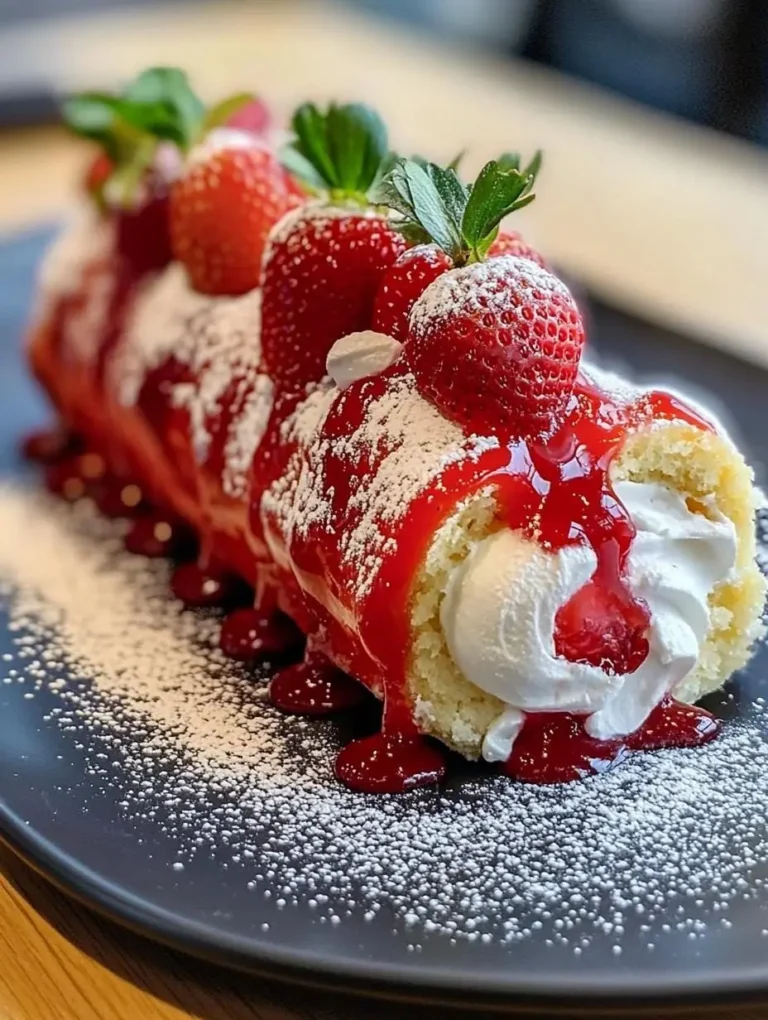 Strawberry Swiss Roll