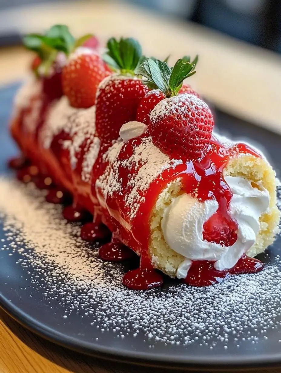 Strawberry Swiss Roll