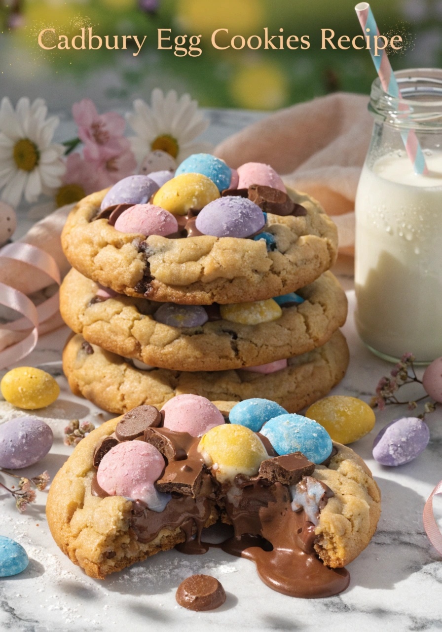Cadbury Egg Cookies