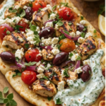 Chicken Naan Pizza