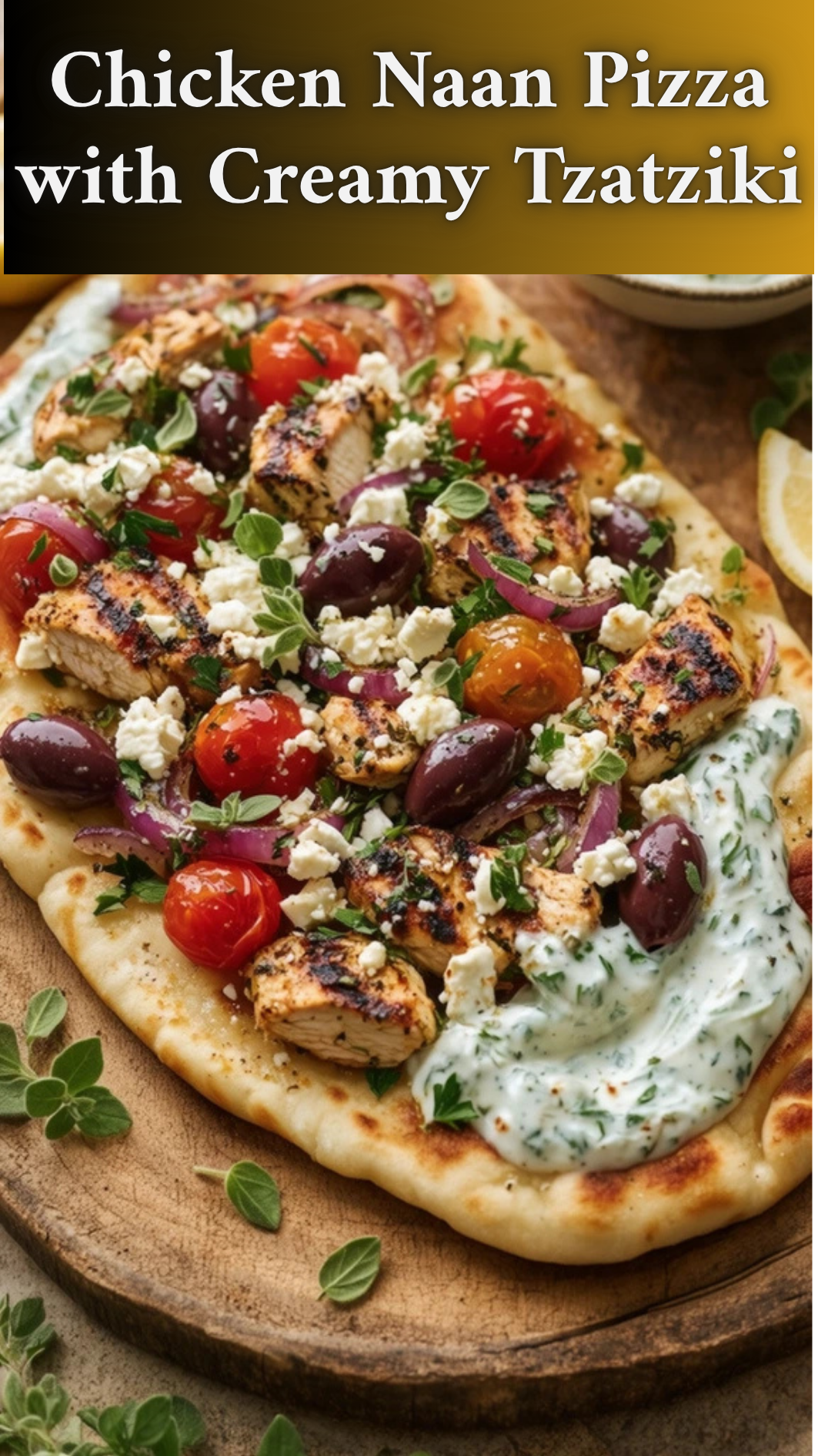 Chicken Naan Pizza